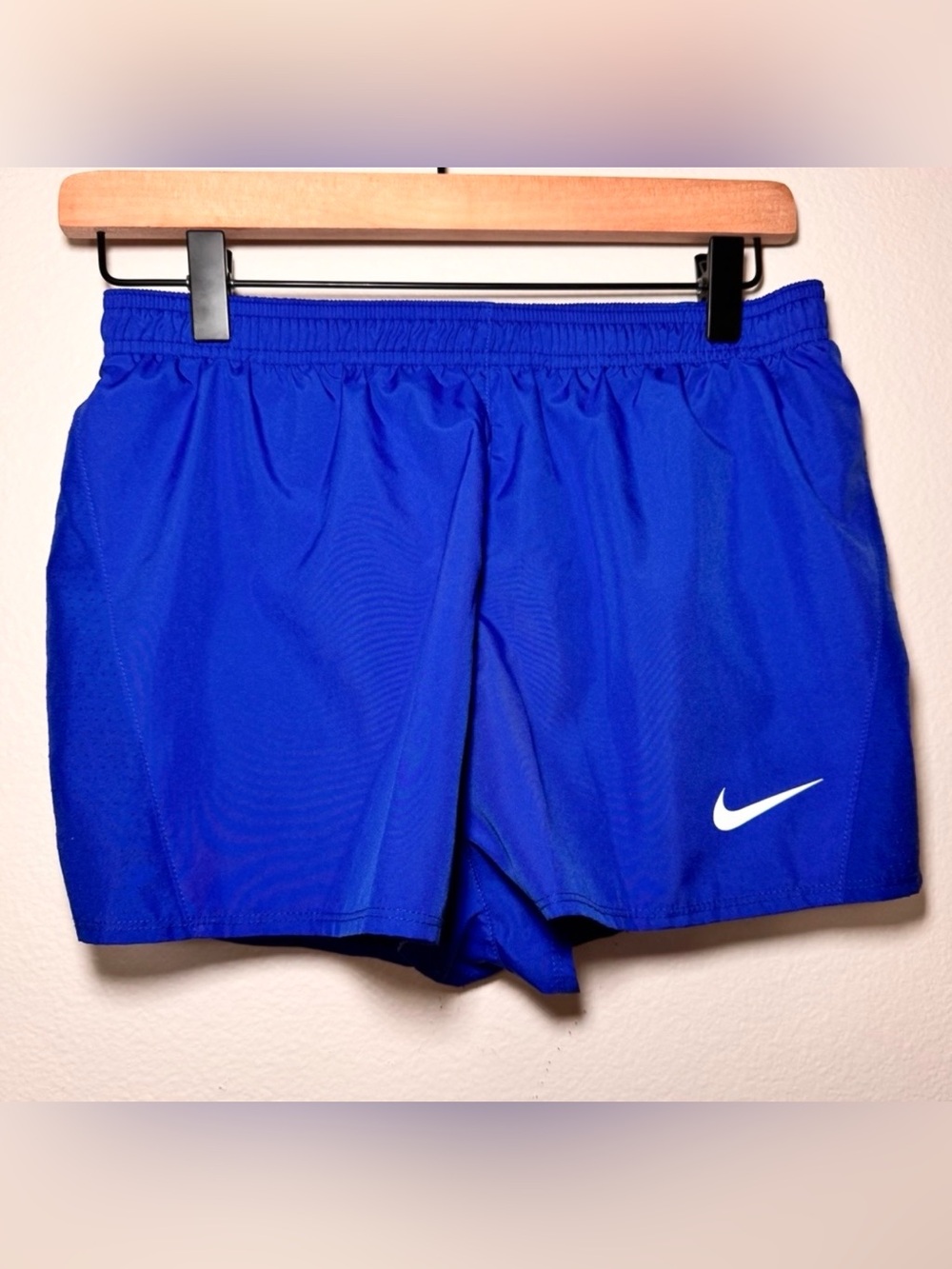Nike Dri-FIT Blue Running Shorts Small Lined Athletic Gym Workout